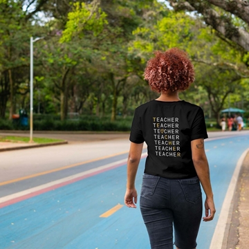 Camiseta entallada manga corta TEACHER - Imagen 1