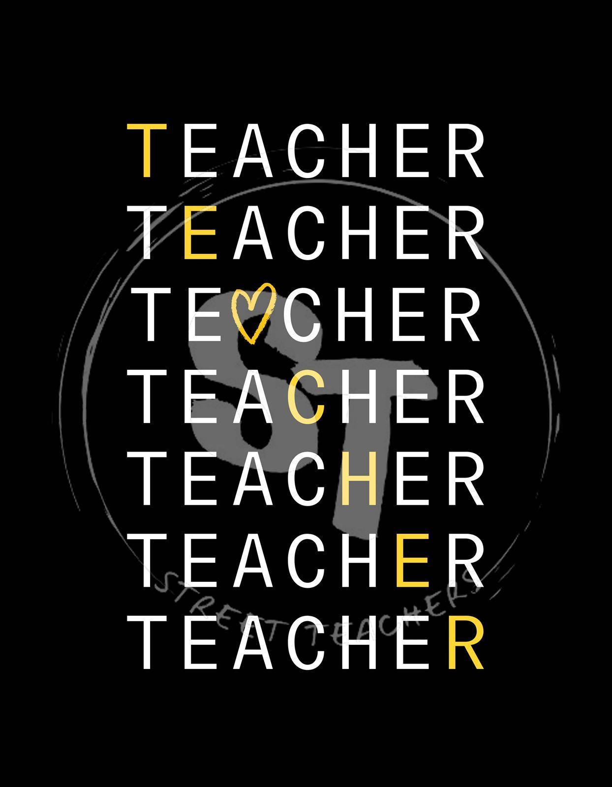Camiseta entallada manga corta TEACHER - Imagen 3
