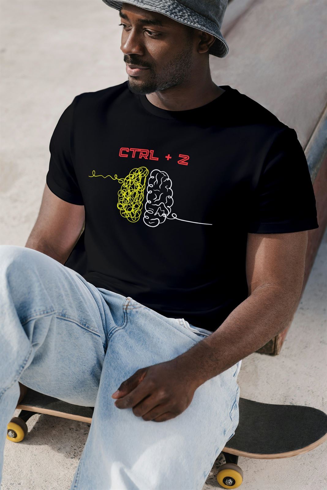 Camiseta negra CTRL+Z - Imagen 2