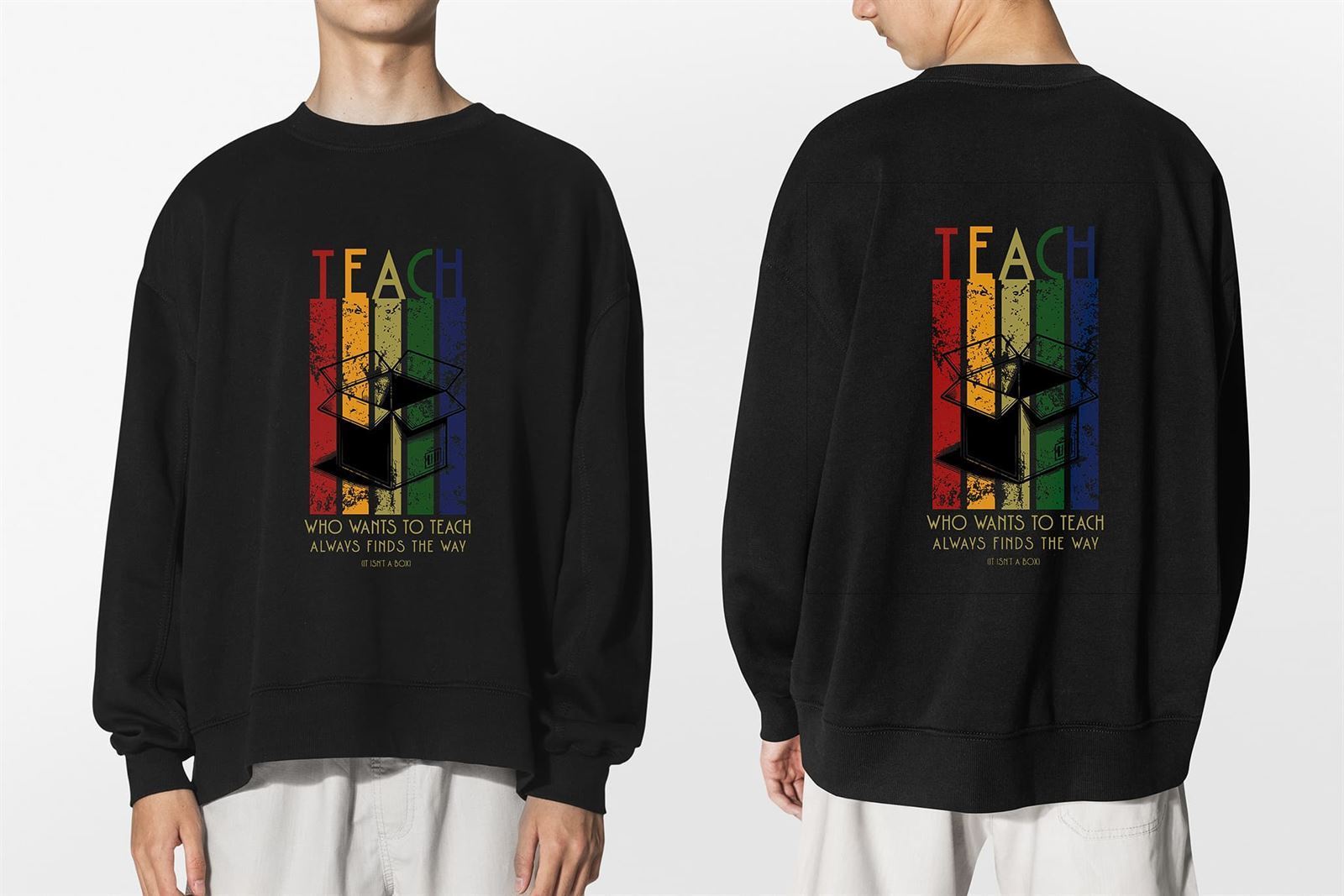 Sudadera sin capucha TEACH BOX - Imagen 1