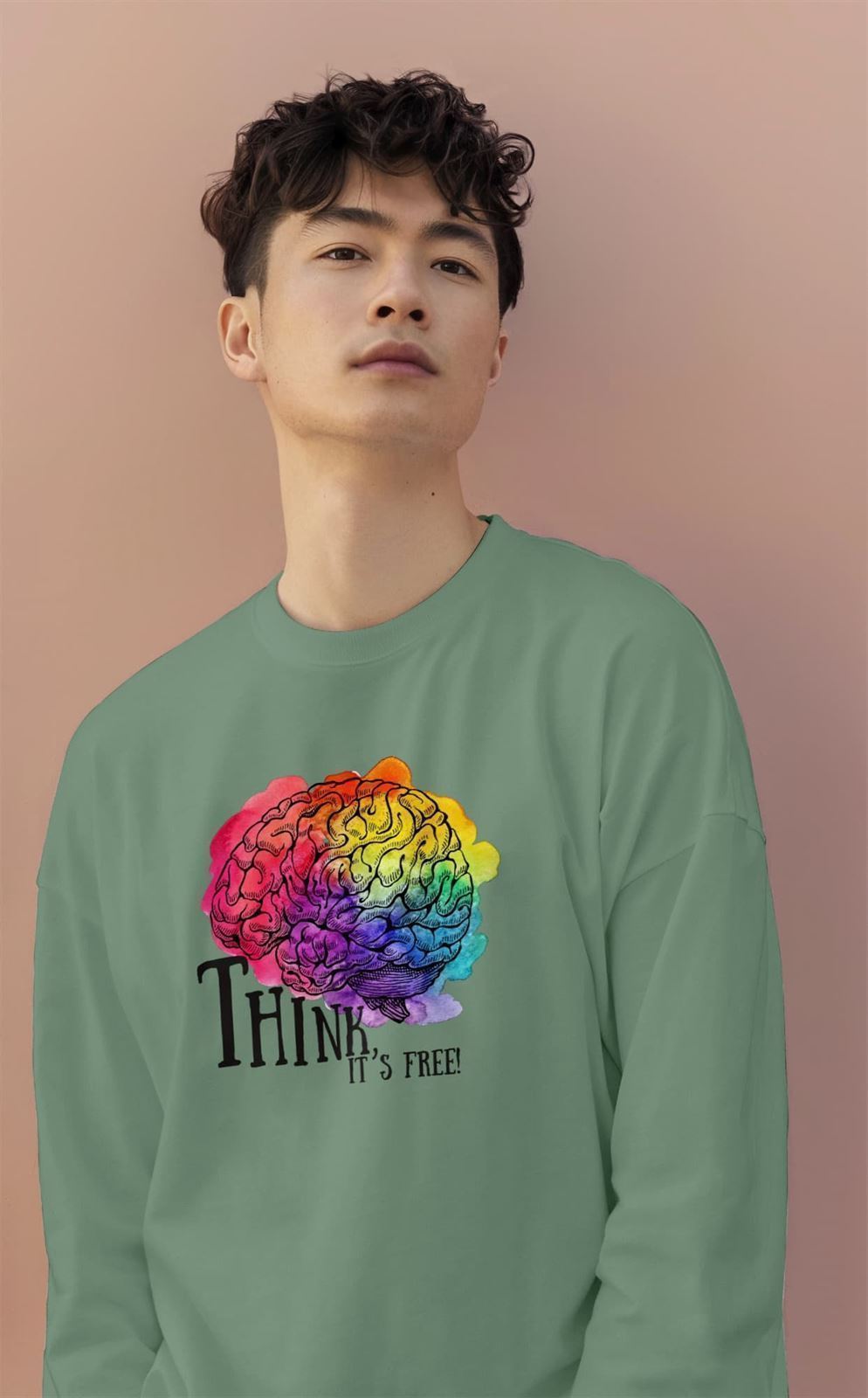Sudadera sin capucha THINK - Imagen 2