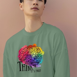 Sudadera sin capucha THINK - Imagen 2