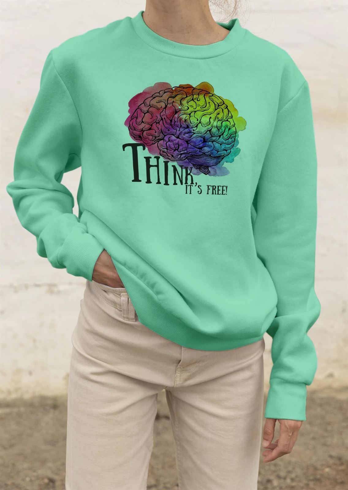 Sudadera sin capucha THINK - Imagen 3