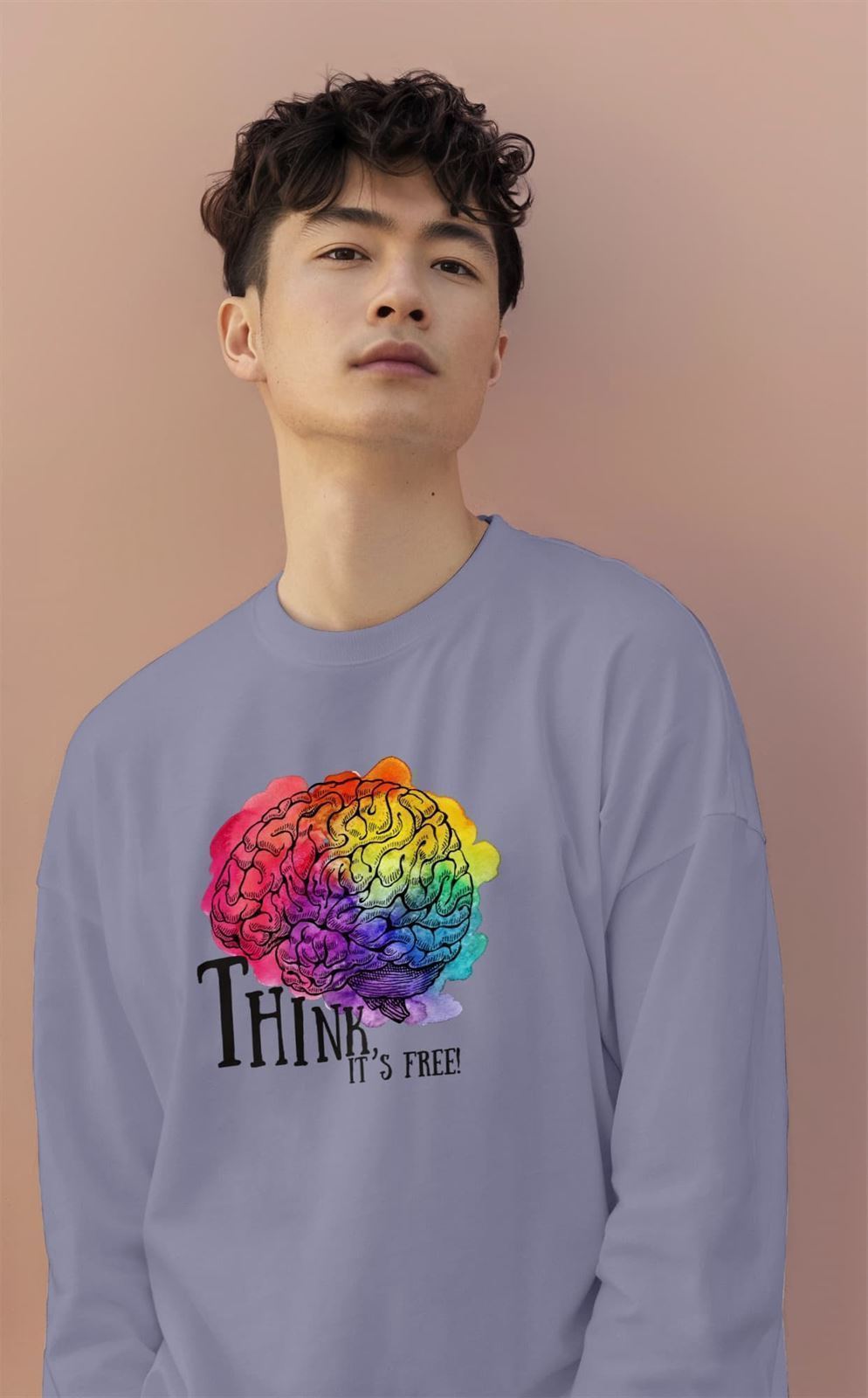 Sudadera sin capucha THINK - Imagen 4