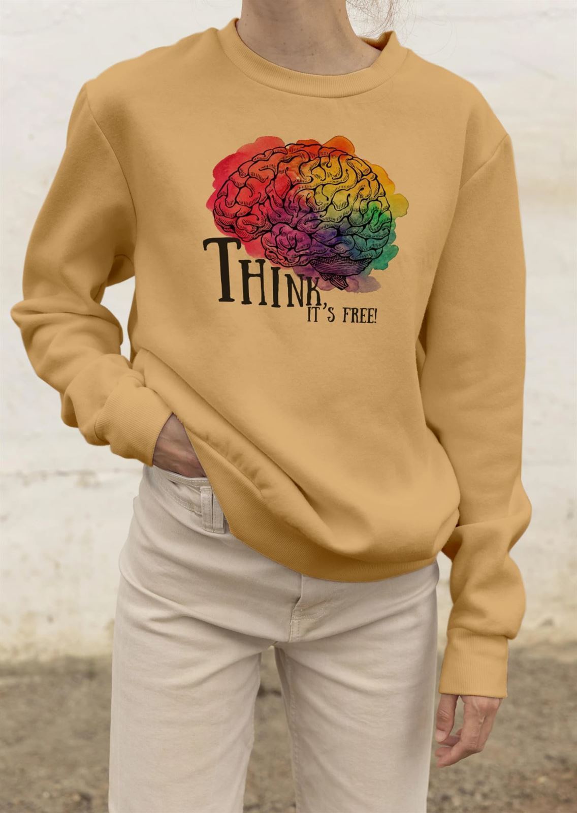 Sudadera sin capucha THINK - Imagen 5