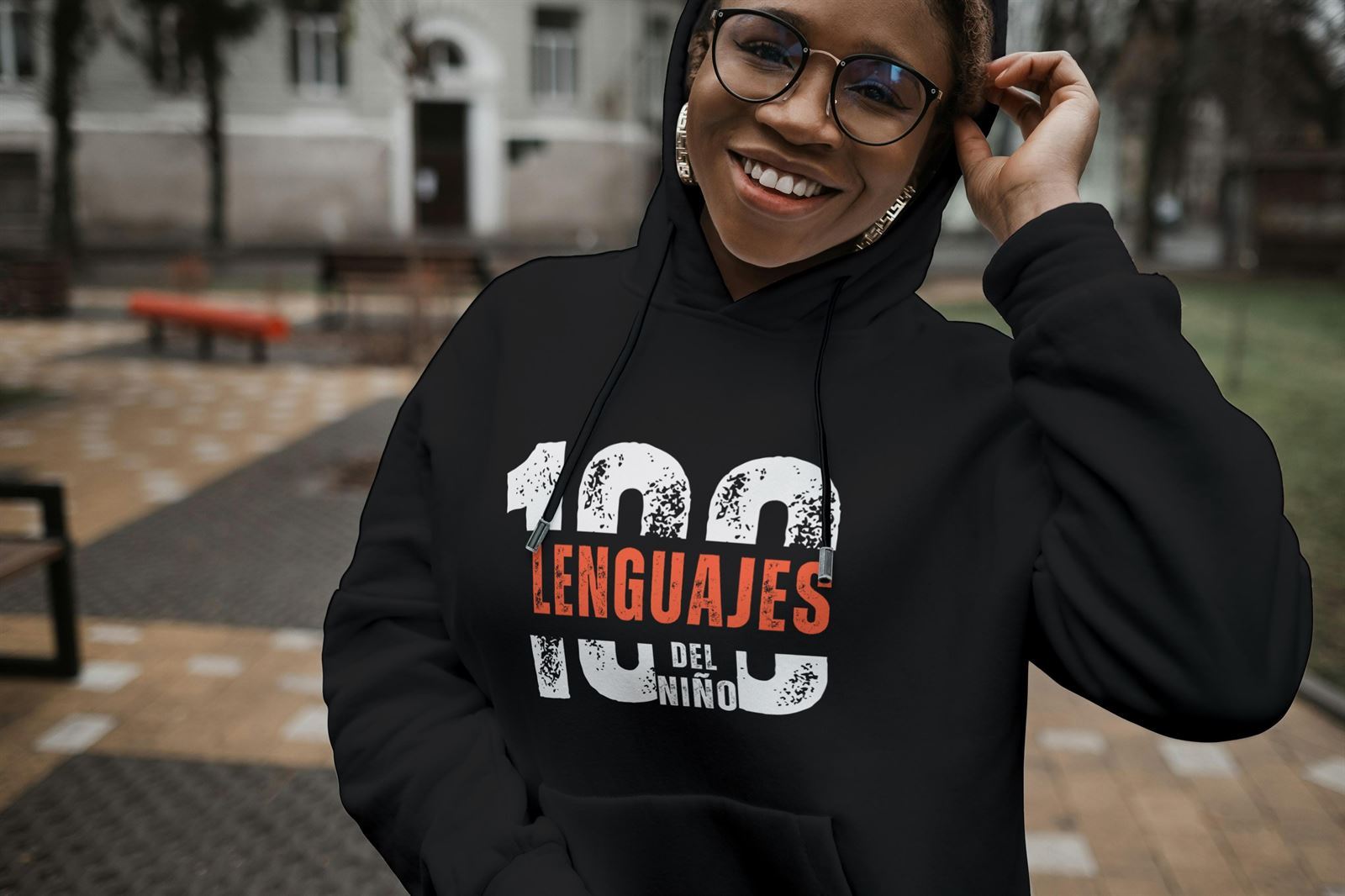 Sudadera Unisex Capucha 100 - Imagen 4