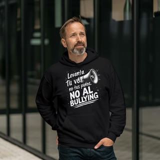 Sudadera Unisex Capucha No al Bullying - Imagen 1