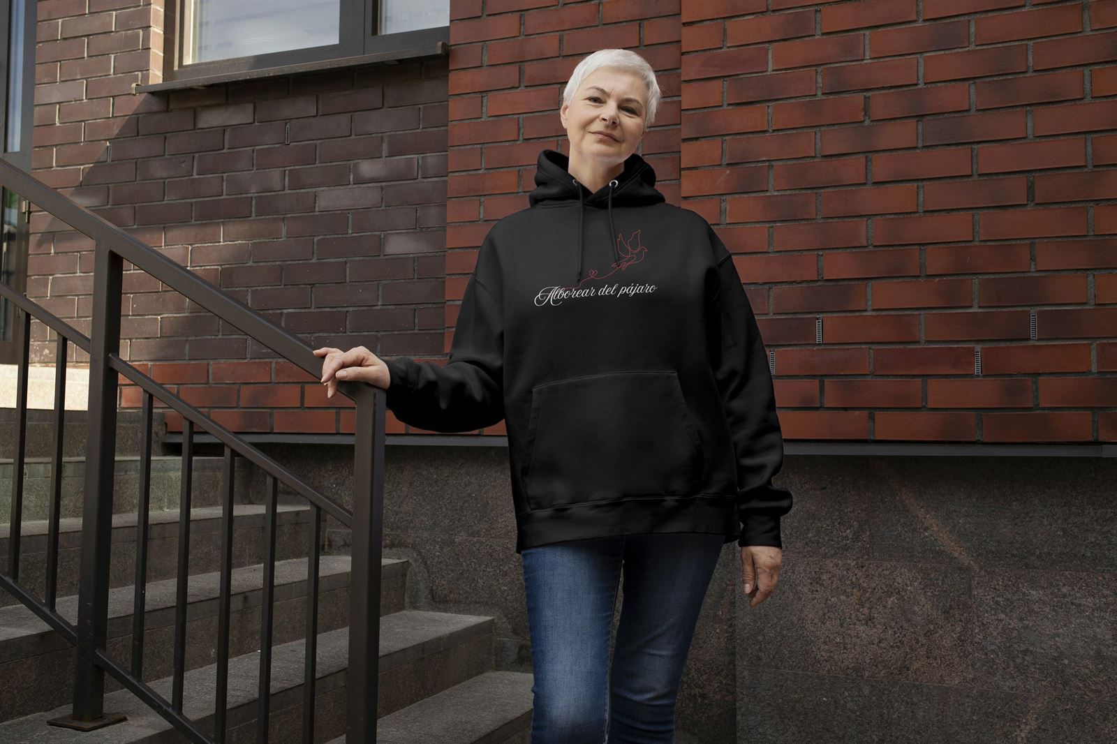 Sudadera Unisex Capucha Rueda - Imagen 2