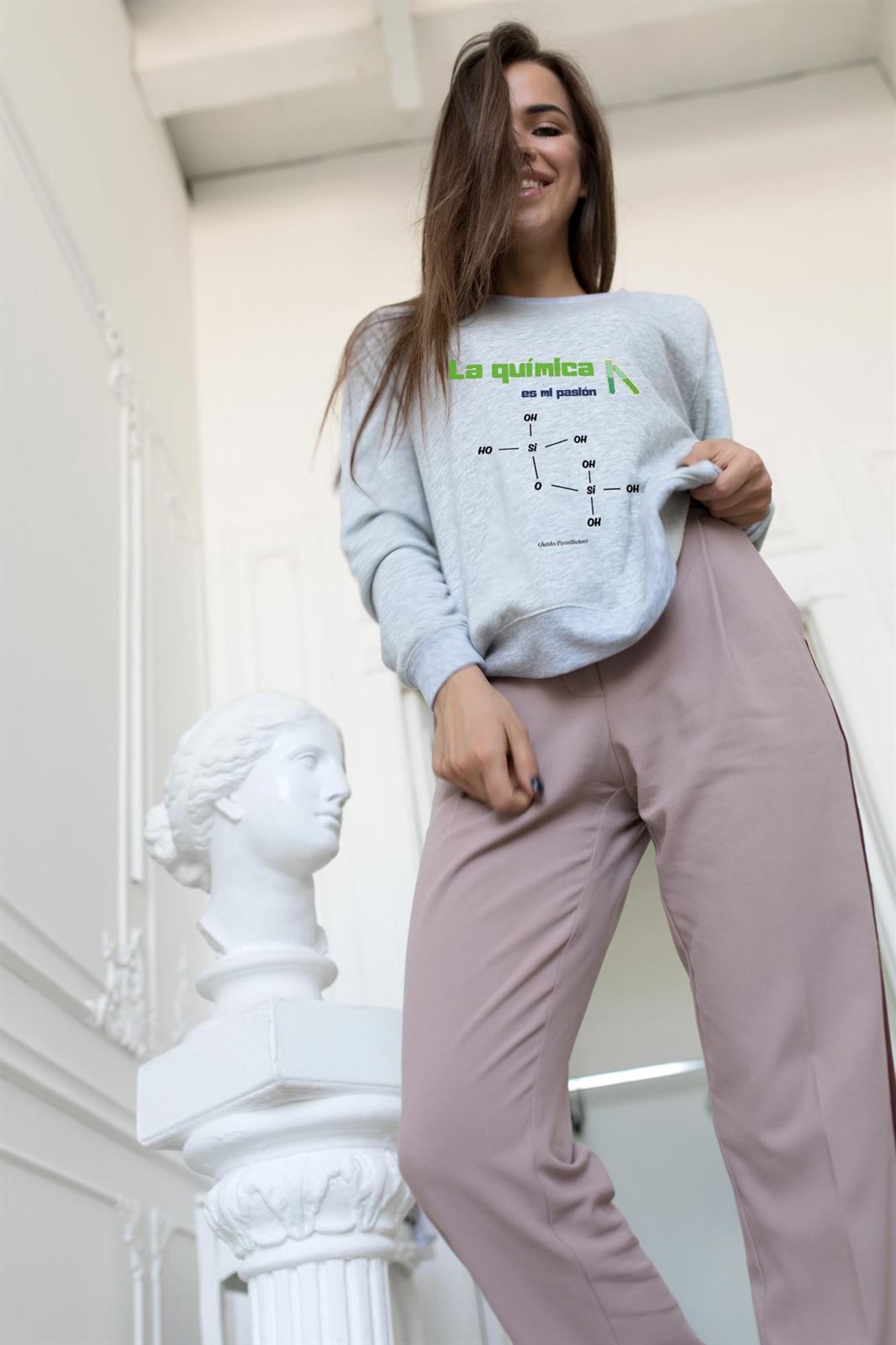 Sudadera Unisex sin capucha Química - Imagen 1